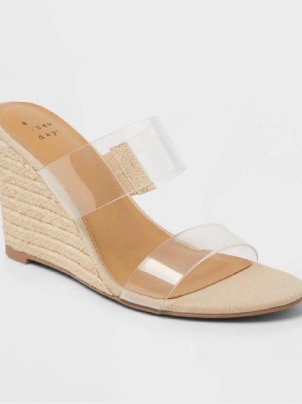 a new day Clear Strap Espadrille Wedges - Tan - Picture 5 of 6